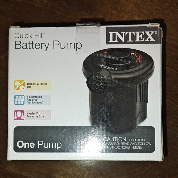 Intex Quick-Fill Battery Pump - Black - Picture 1 of 4